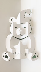 Christmas Cute bear pop-up figure from the Silent Night book