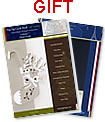 Silent Night pop-up ebook, Eiffel Tower model as gifts for purchase