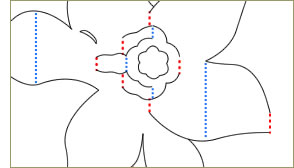 Template of a Pop-up Butterfly from the Assorted Pop-up Cards Book